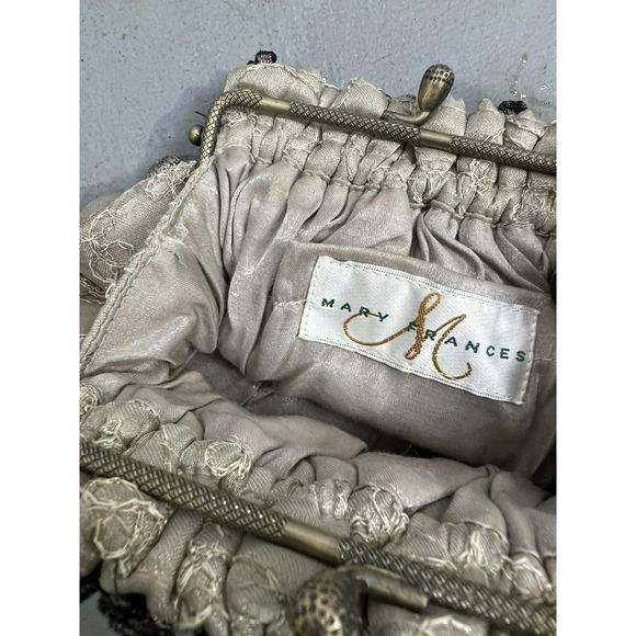 Mary Frances Tan Embroidered Beaded Clutch - Picture 3 of 5